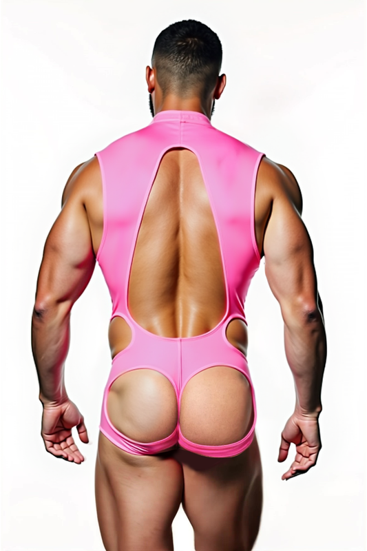 Barbie Boy Sheer Pink Body Thong