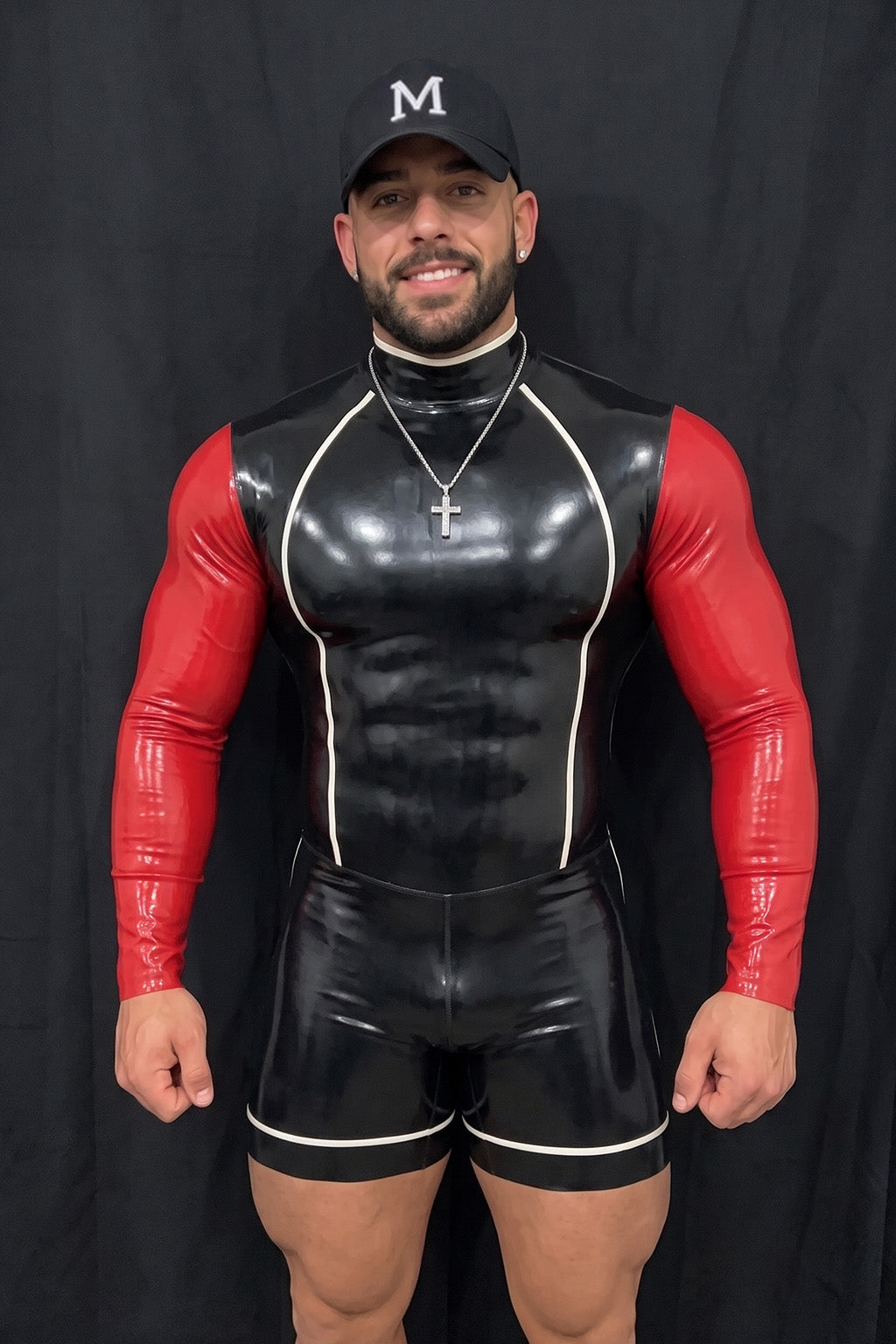 Joy-lgbt Crimson Sleeve Zip Romper — Black & Red – JOYLGBT