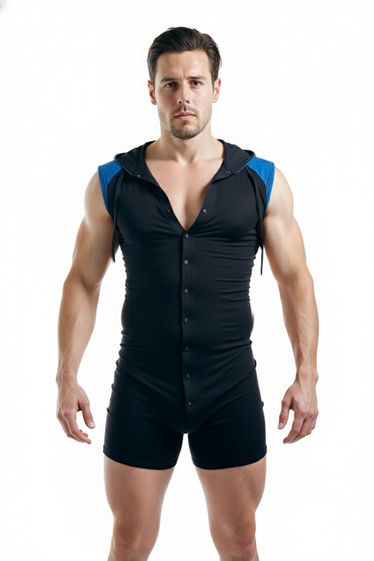 Joylgbt‘s Cobalt Color Block Sleeveless Onesie