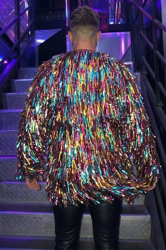 Men’s Rainbow Disk Sequin Jacket