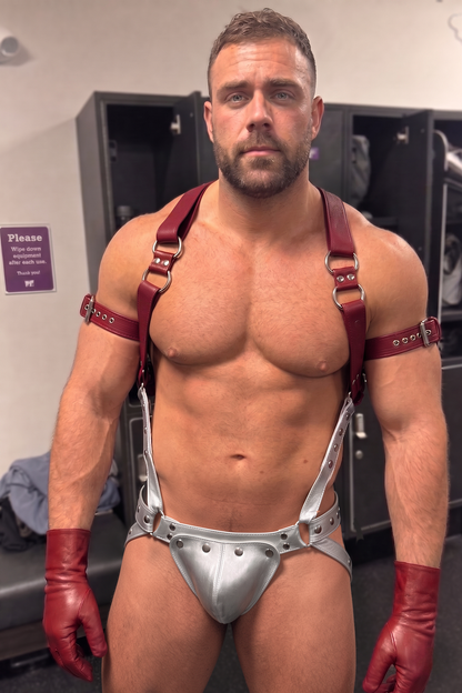 Joylgbt BurgundyHardware Multi‑Strap Set